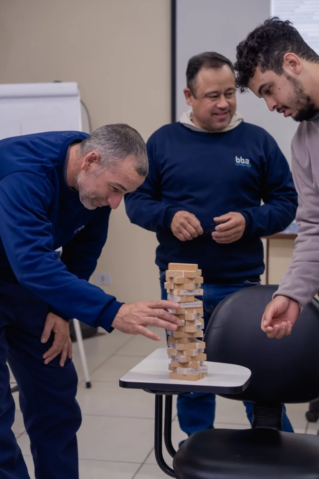 Turma durante uma formação